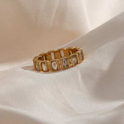 Minimalistischer Vergoldeter Ring