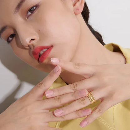Blatt-Ring Gold
