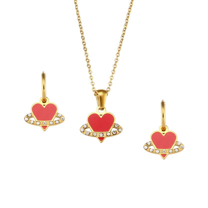 Rotes Juwelen-Set