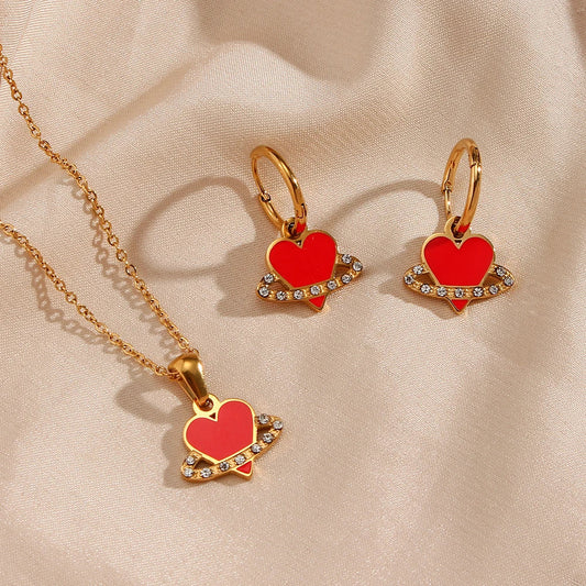 Rotes Juwelen-Set