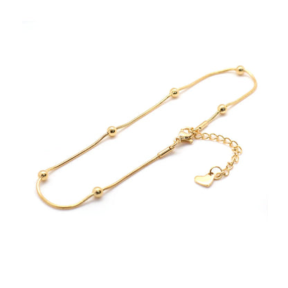 Knöchelarmband aus goldenem Stahl
