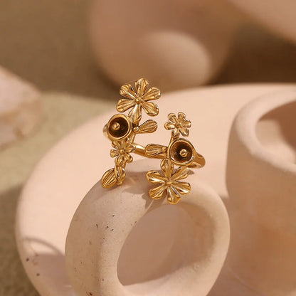 Ring Blume Zirkonia