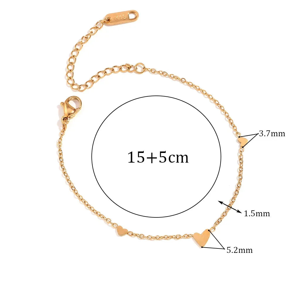 Armband Herz Gold
