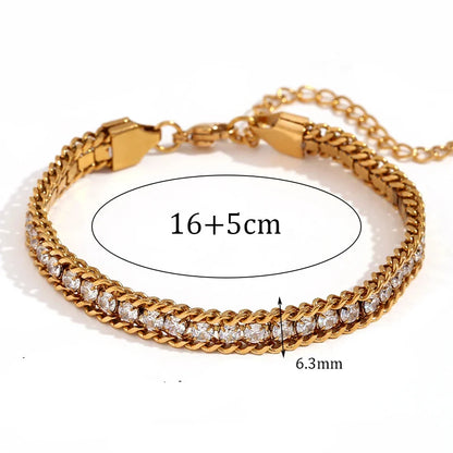 Armband Zirkonia Vergoldet