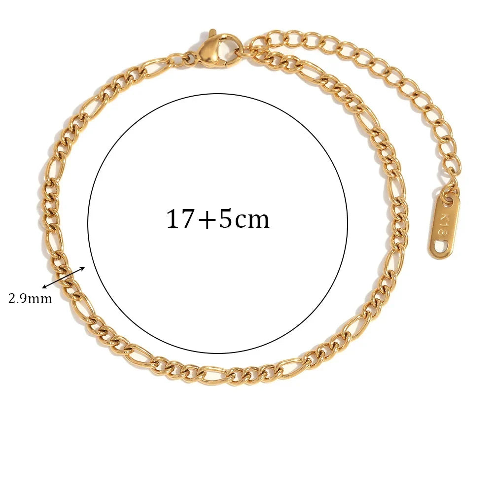 Figaro-Armband Vergoldet