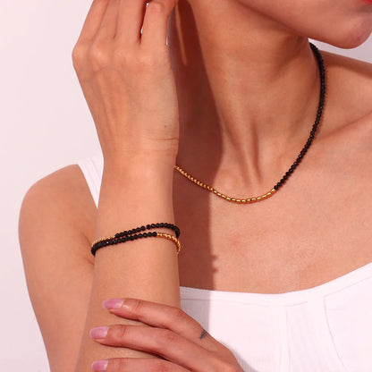 Set Schmuck Obsidian