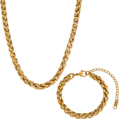 Goldene Eleganz Schmuckset
