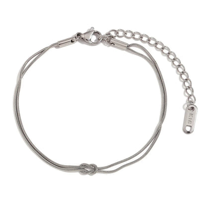 Doppeltes Edelstahl-Armband