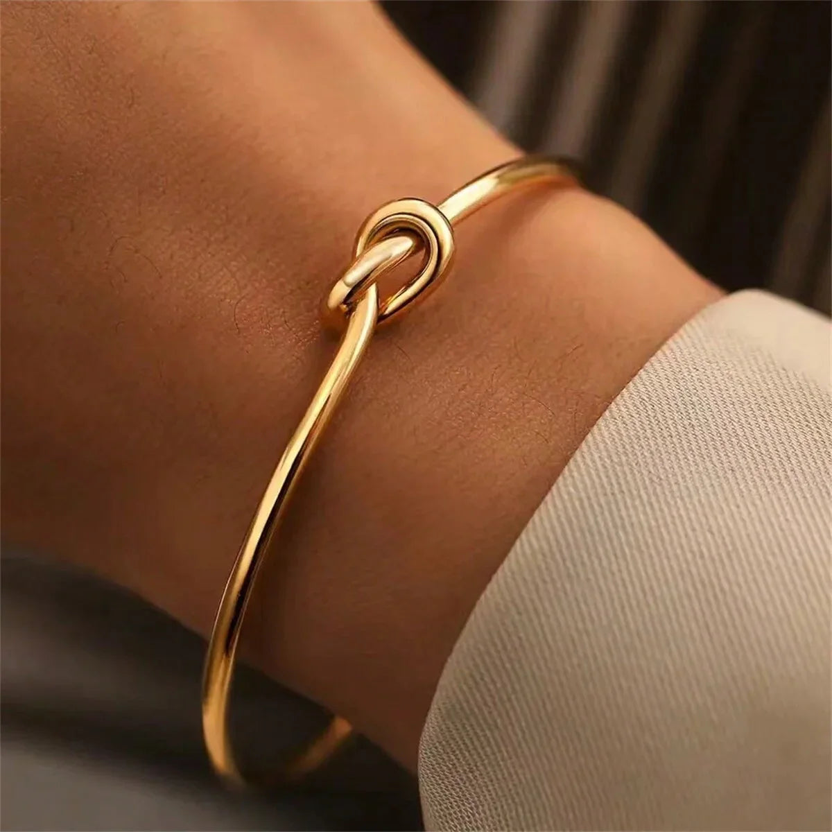Vintage Armreif mit Goldbeschichtung