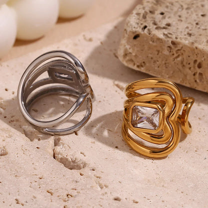 Offener Zirkonia-Ring