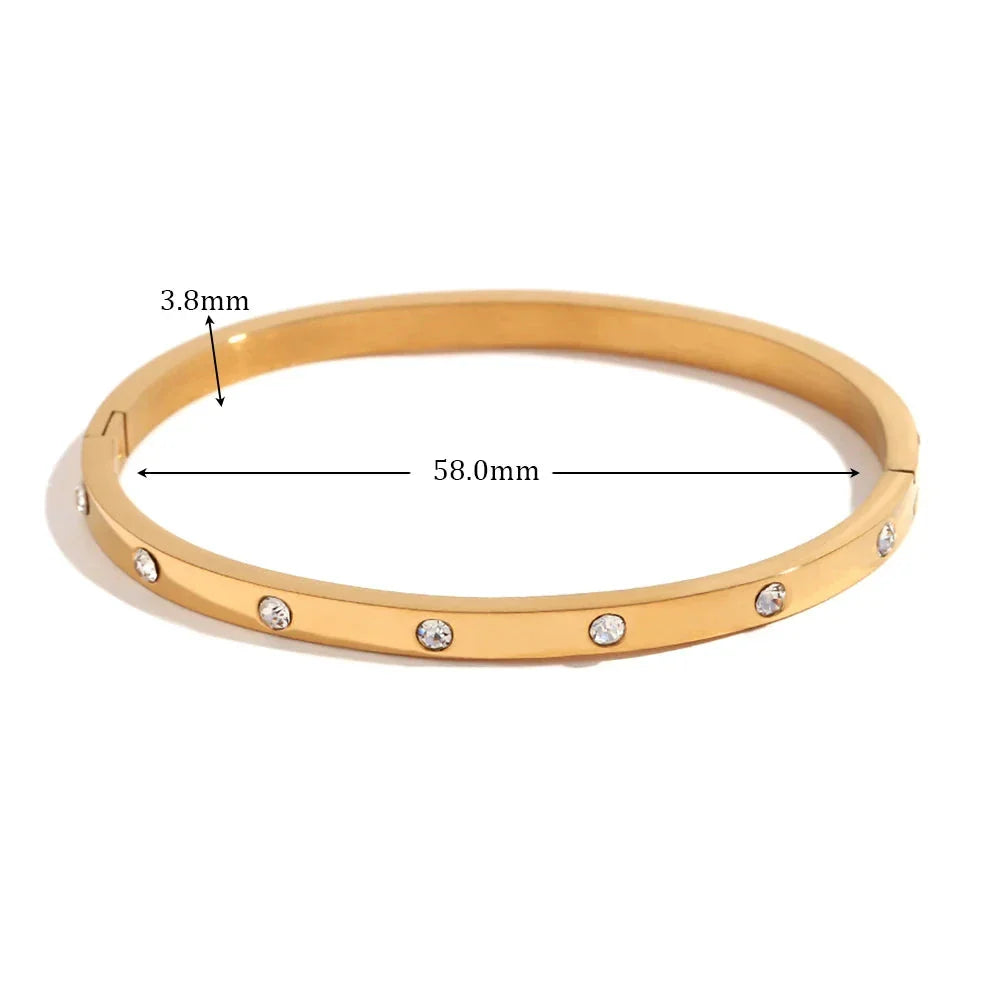 Goldenes Zirkonia-Armband
