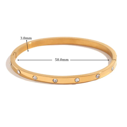 Goldenes Zirkonia-Armband