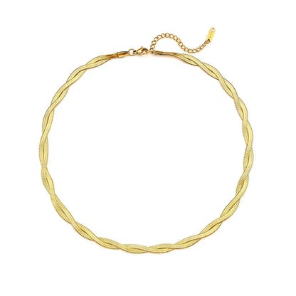 Geflochtene Halskette und Armband