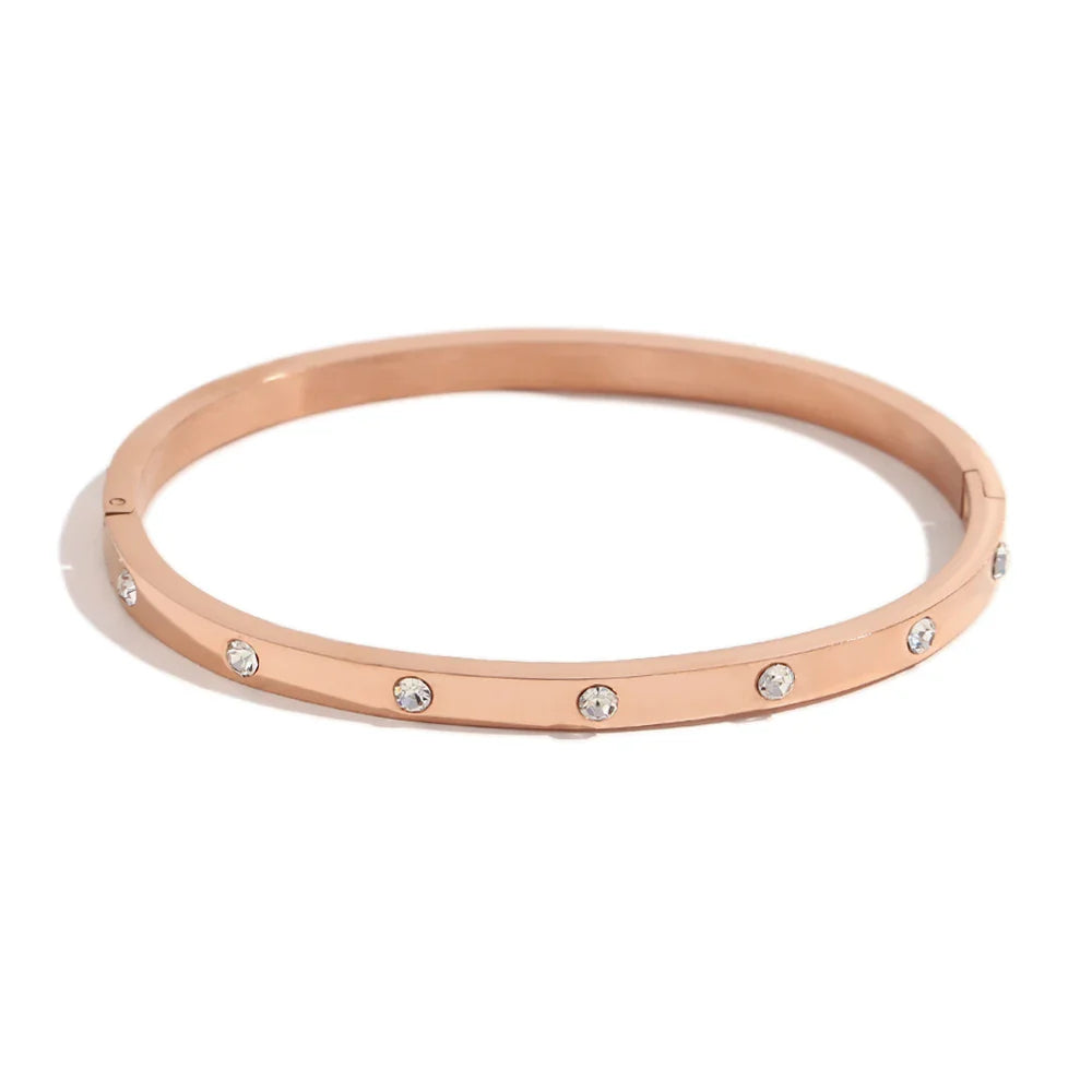 Goldenes Zirkonia-Armband