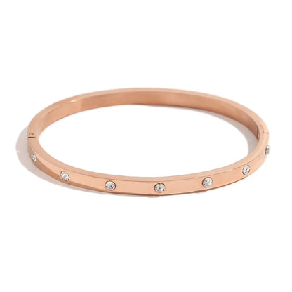 Goldenes Zirkonia-Armband