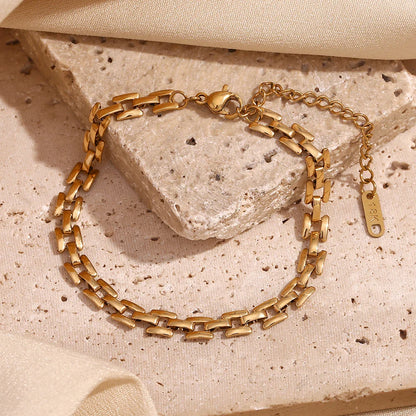 Halskette und Armband, vergoldet