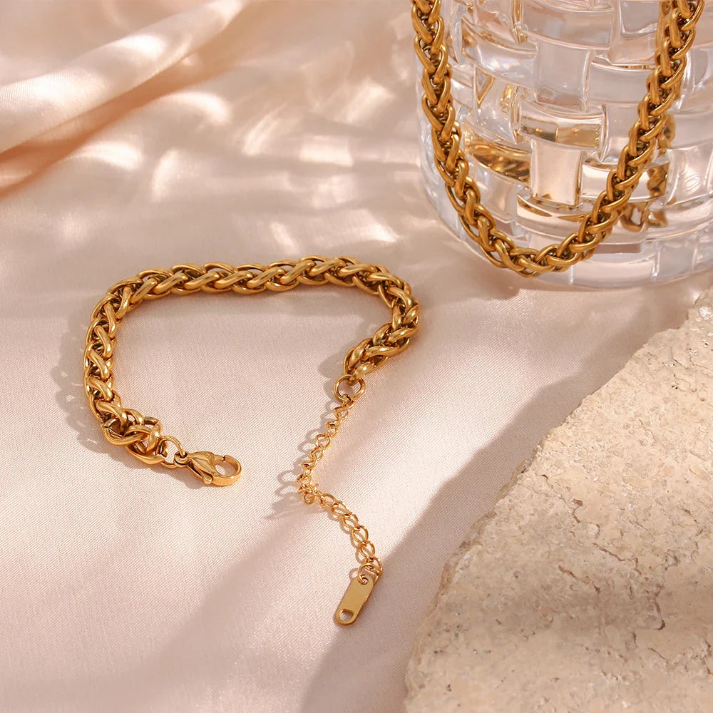 Goldene Eleganz Schmuckset