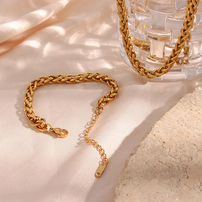 Goldene Eleganz Schmuckset