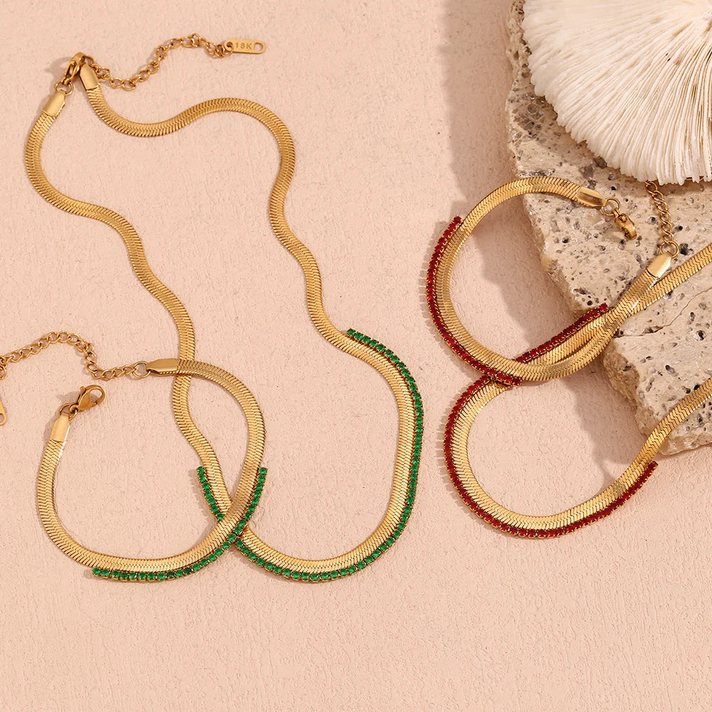 Elegantes 18K Schmuckset