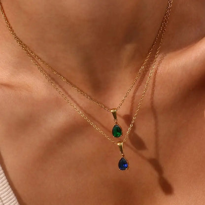 Waterdrop Kristall Halskette