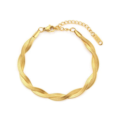Geflochtene Halskette und Armband