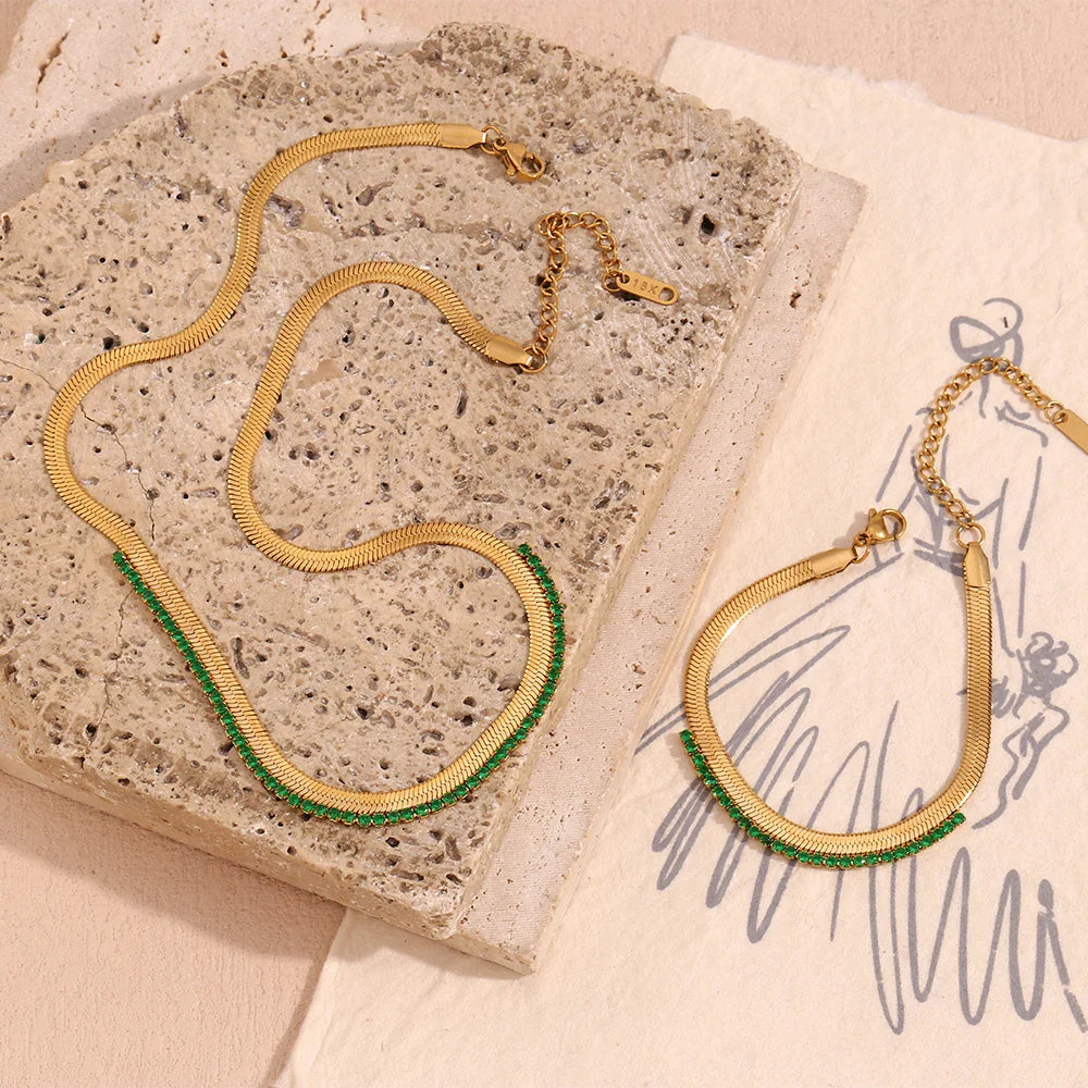 Elegantes 18K Schmuckset