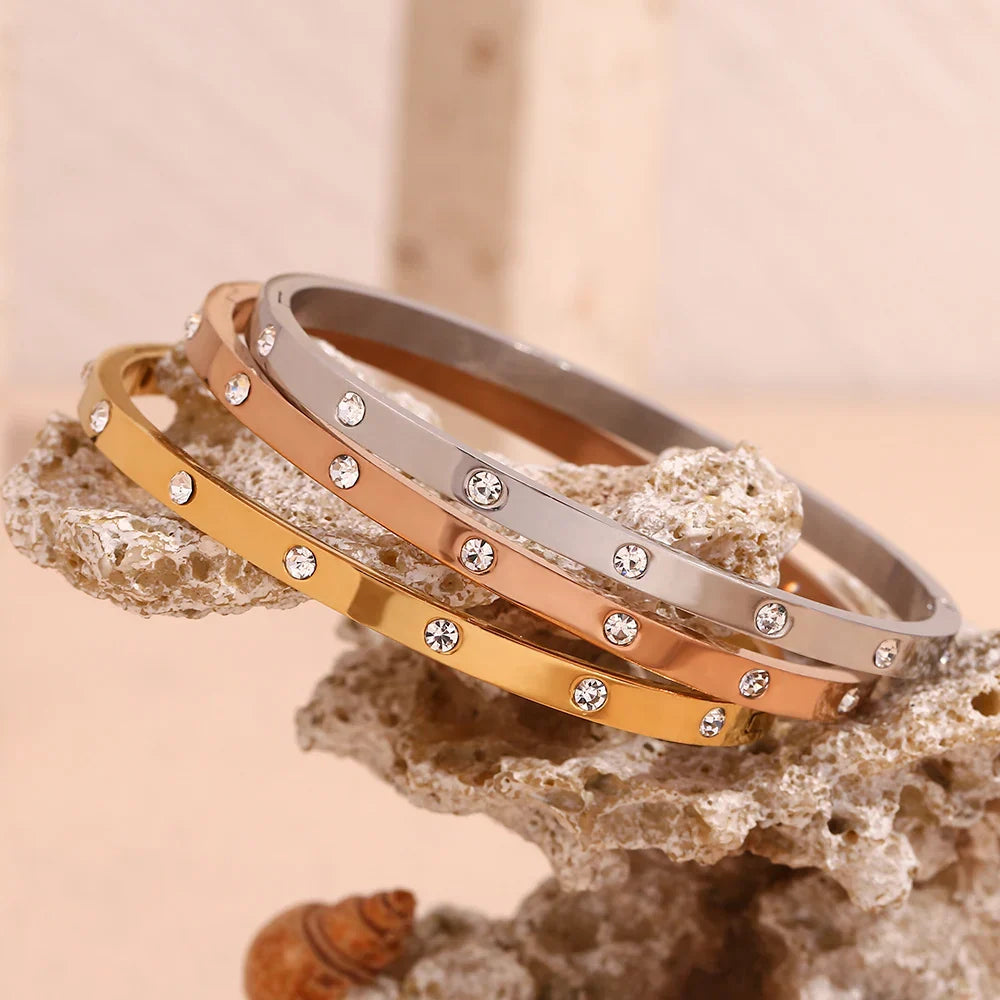 Goldenes Zirkonia-Armband