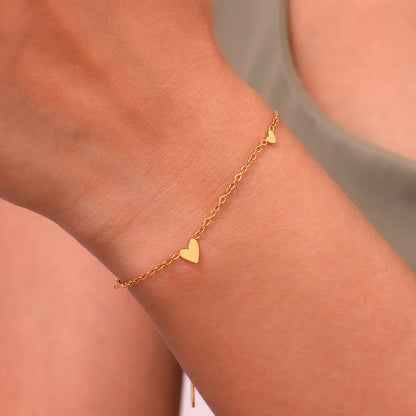 Armband Herz Gold