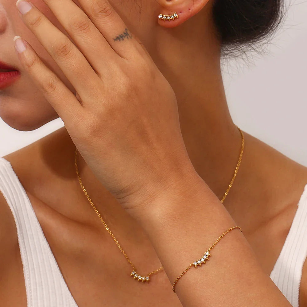 Kristall-Schmuckset