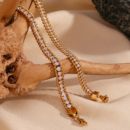 Armband Zirkonia Vergoldet