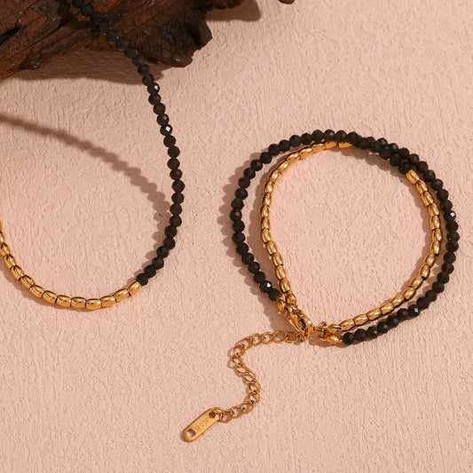 Set Schmuck Obsidian