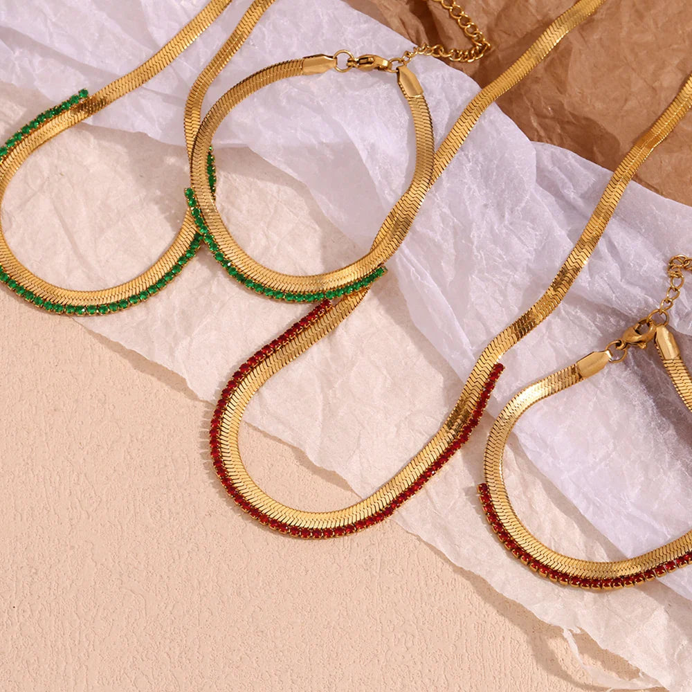 Elegantes 18K Schmuckset