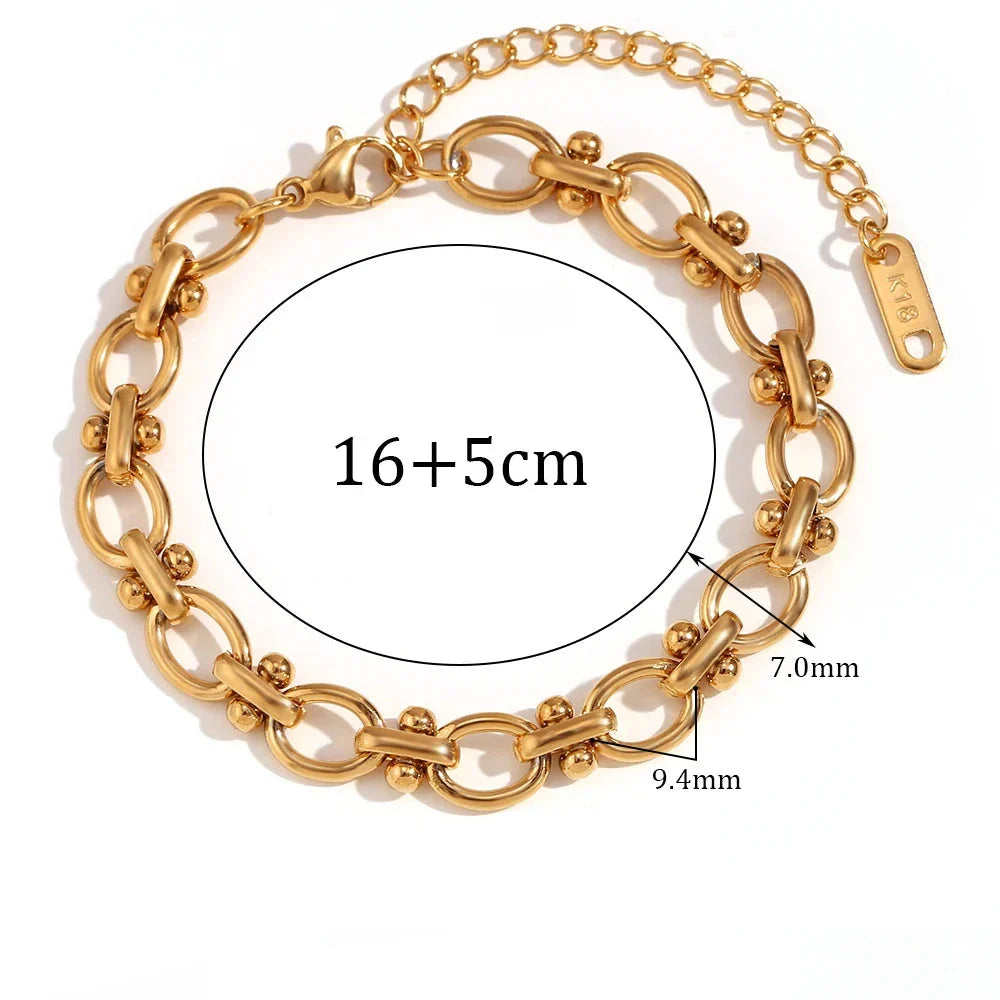 Ovales Blumen-Armband