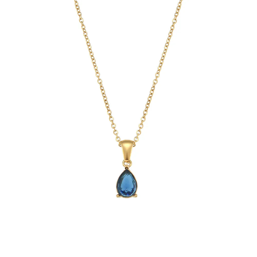 Waterdrop Kristall Halskette
