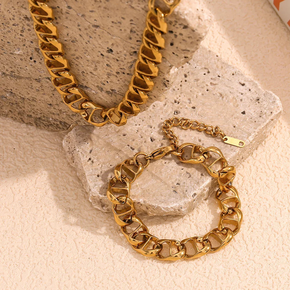 Set Schmuck Vergoldet