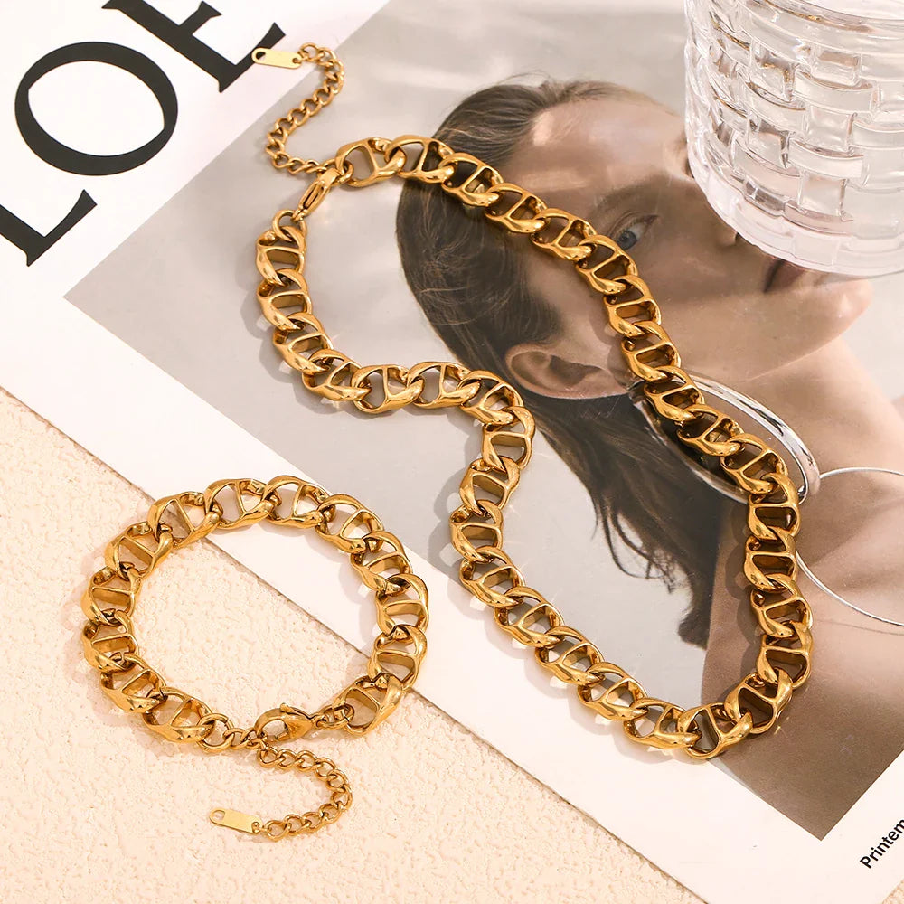 Set Schmuck Vergoldet