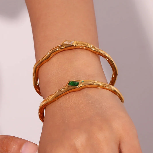 Armband mit grünem Zirkonia