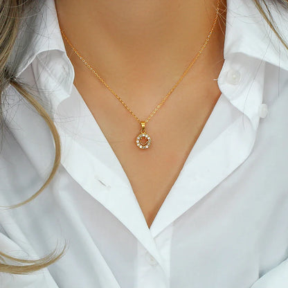Kette Lächeln mit Zirkon