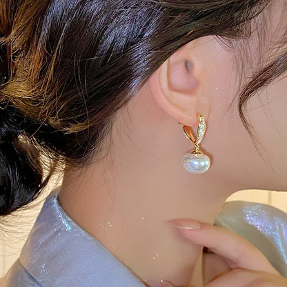 Brincos de Pérolas com Zircão - Elegância Francesa