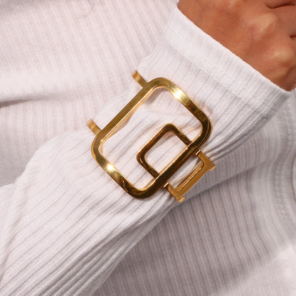 Goldenes geometrisches Armband