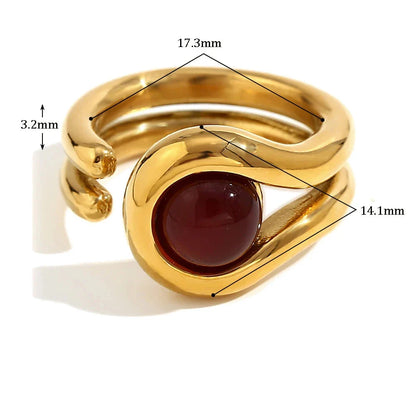 Doppelter Zirkonia-Ring