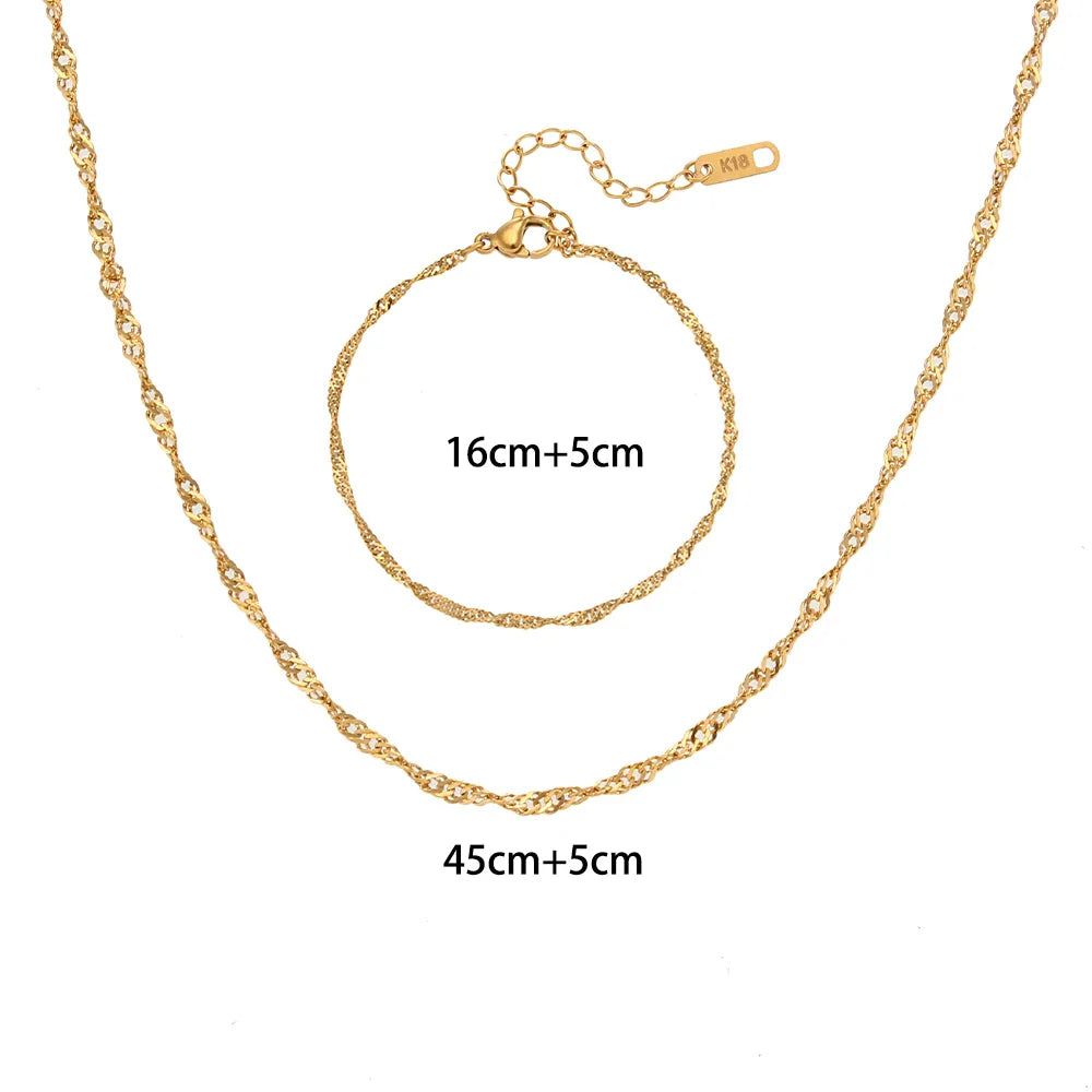 Minimalistischer Schmuckset