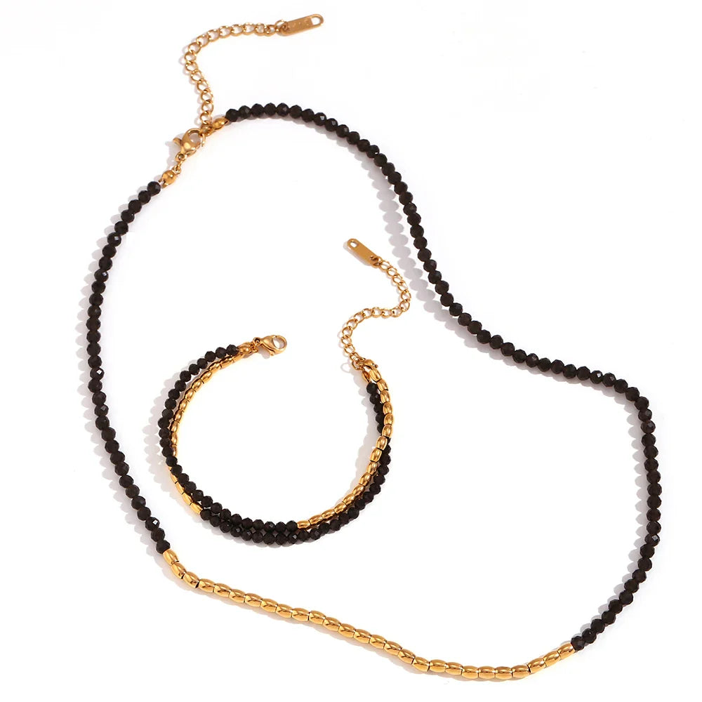 Set Schmuck Obsidian