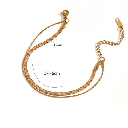 Minimalistisches vergoldetes Armband