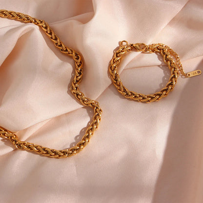 Goldene Eleganz Schmuckset