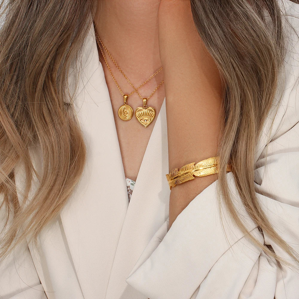 Armband Blatt Gold