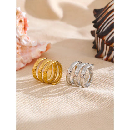 Eleganter Edelstahlring