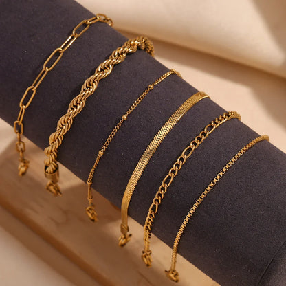 Figaro-Armband Vergoldet