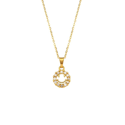 Kette Lächeln mit Zirkon