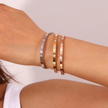 Goldenes Zirkonia-Armband